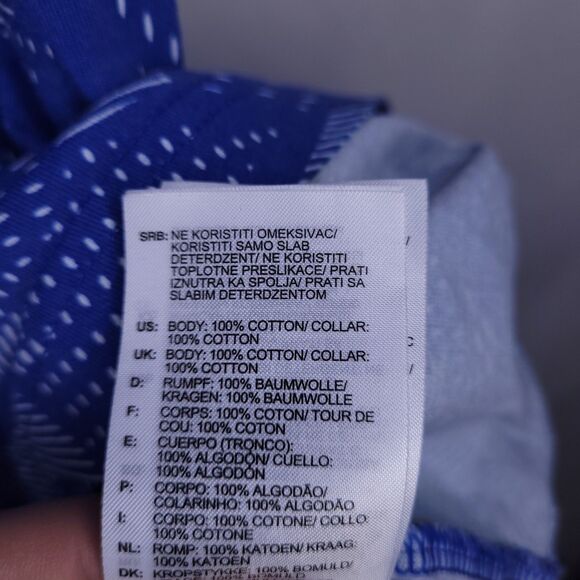 Adidas T Shirt Mens Medium Blue AOP Training - Picture 10 of 11